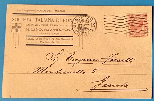 Cartolina società italiana - societÀ,