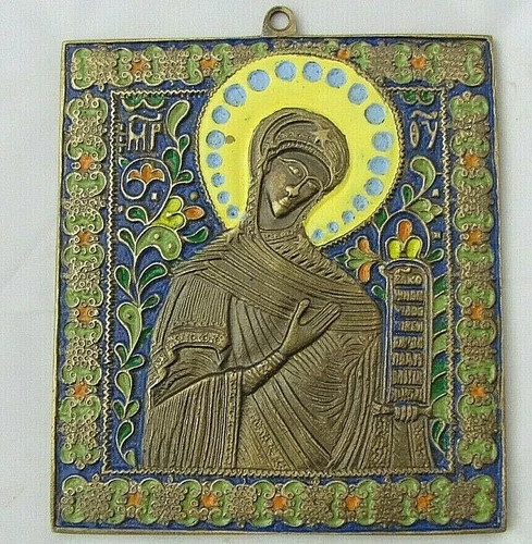 Icona russa bronzo - icona,