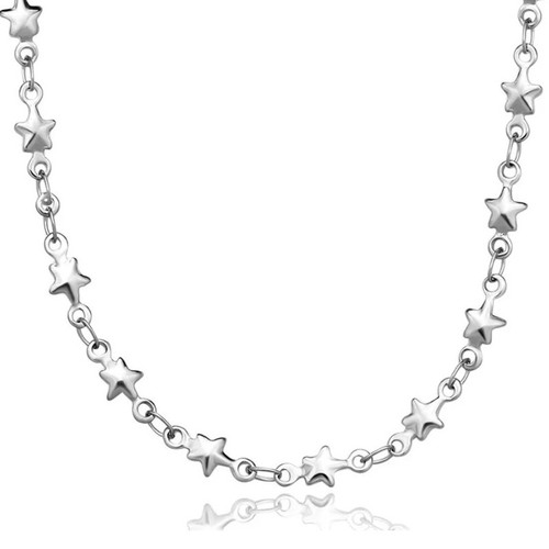 Collana stelle donna acciaio - collana,