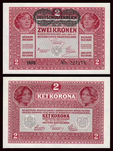 Austria kronen 3 1917 - austria,