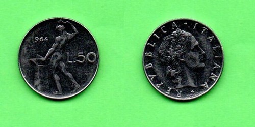 Italia lire 50 1964 - ,