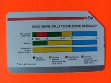 Schede telefoniche*Scheda SIP Rara VARIANTE VARIETÀ ERRORE STAMPA FASCE ORARIE 