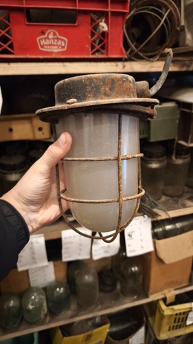 Antique industrial pendant