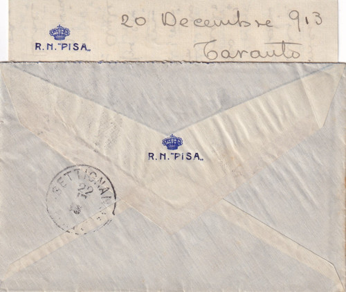 Storia postale busta - postale, marina