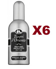 6 PEZZI TESORI D’ORIENTE PROFUMO AROMATICO MUSCHIO BIANCO 100ml 