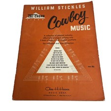 William Stickles Cowboy Music Trichord Pianoforte Spartiti Libro Chas Hansen Accordi