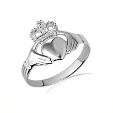 Anello Claddagh classico da donna in argento sterling .925