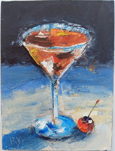 Martini con ciliegio dipinto - martini,
