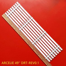 8pz Barra LED 49" DRT per GRUNDIG 49VLX7730BP 49VLX7810BP 49VLX7000BP