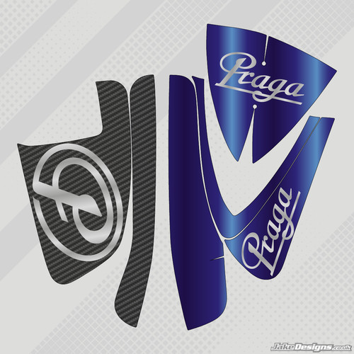 Kit adesivi airbox praga 2019 - kit,