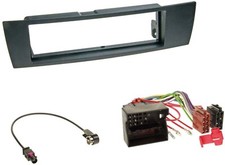 ✅✅ FRAME MASCHERINA STEREO 1 DIN BMW SERIE 1 3 E87 ANTENNA PRESA E90 E91 Z4 X1