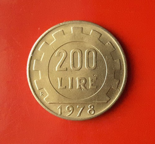 200 lire 1978 errore bordo - lire,