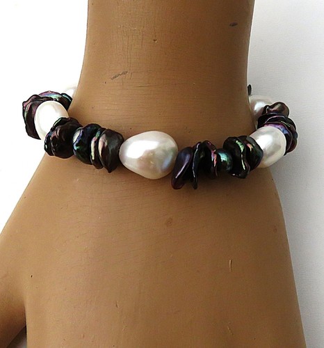 Bracciale perle keshi - perle,