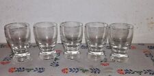 SET 5 BICCHIERI VETRO VINTAGE ANTICHI ANNI 50 / 60 -- ROSOLIO - AMARO - LIQUORE