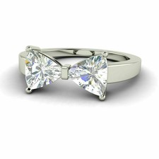 Bow Style 2.30CT White