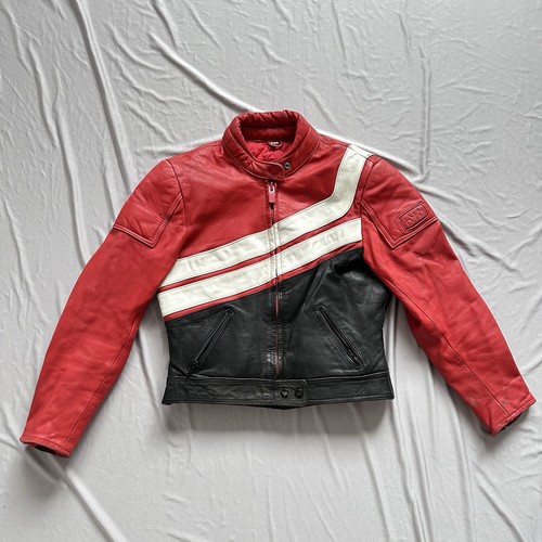Giacca moto pelle ixs vintage - moto,