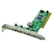 SCHEDA DI ESPANSIONE PCI USB 2.0 4+1 PORTE PC DESKTOP