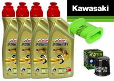 TAGLIANDO KAWASAKI KLE 500  CASTROL 10W40 FILTRO OLIO ARIA HIFLO 1992