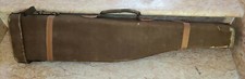 ANTICO FODERO PER FUCILE DA CACCIA IN CUOIO E TELA META' 900 CUSTODIA CARABINA 