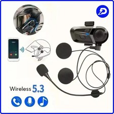 INTERFONO MOTO BLUETOOTH 5.3 CASCO UNIVERSALE AURICOLARI PER CHIAMATE E MUSICA