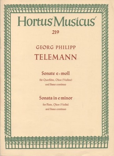 Telemann sonata in e - ph.,