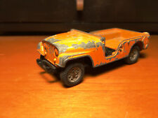 MEBETOYS A80 WILLYS JEEP CIVILE ARANCIONE 1/43 OBSOLETO X RICAMBI RESTAURO