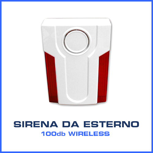 Sirena esterno wireless 868 - wireless,