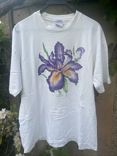 Shirt vintage fiori iris - vintage,