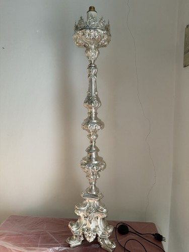 Candeliere antico metallo - antico,
