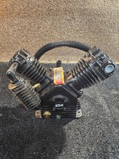 NorthStar 789001 401250068 Pompa Compressore Aria, 2 Stadi, 2 Cilindri Nero