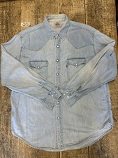 LEVI'S ® Camicia Shirt LEVIS Man VINTAGE COWBOY WESTERN tg XL Denim  Workwear