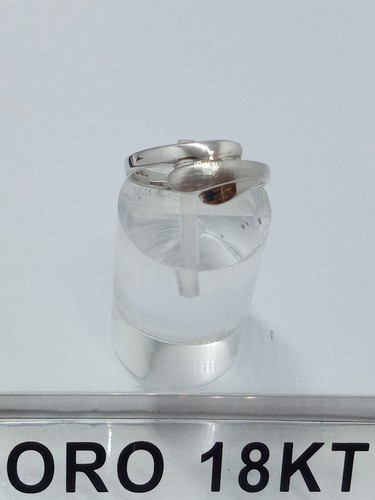 Anello oro bianco 750 - anello, 18