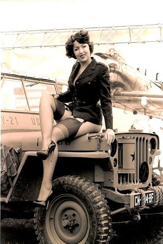 Ww2 pin raf jeep aaf - us,