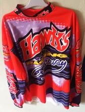 HAWKS Racing Jersey vintage retro Mx motocross maglia epoca cross FOX AXO