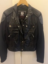 Giacca donna Belstaff England vintage motociclista pelle nera taglia 42