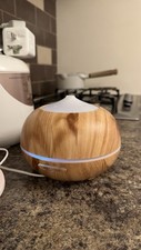 Diffusore di oli essenziali per grani di legno umidificatore d'aria luce LED aromi nebulizzatore
