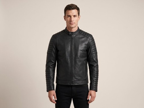 Giacca pelle nera - pelle, premium