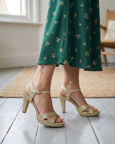 Sandali donna oro - donna, glitter