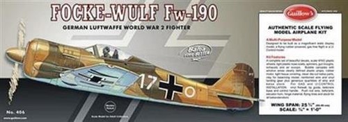 Krick guillow focke wulf - guillow's, focke-wulf