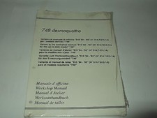 MANUALE D'OFFICINA DUCATI 748