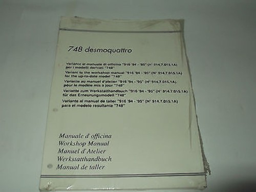 Manuale officina ducati 748 - manuale,
