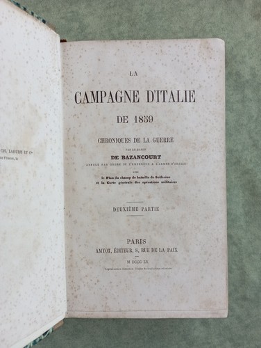 Campagne italie de - de, 1859