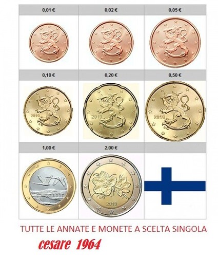 Finlandia monete euro a - finlandia,