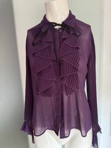 Camicia chiffon con volant - camicia,