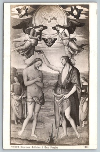Cartolina battesimo cristo - battesimo, di