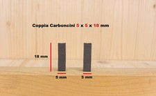 Coppia carboncini spazzole motore elettrico 5x5x18 per phon fono asciugacapelli