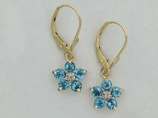 2Ct Round Cut Lab-Created Blue