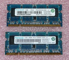 2x 1GB DDR2 RAM 667MHz
