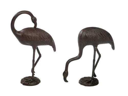 Coppia flamingo scultura - coppia,