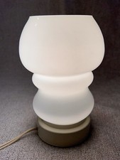 LAMPADA VINTAGE ANNI '70 ABAT JOUR IN VETRO LATTIMO MURANO